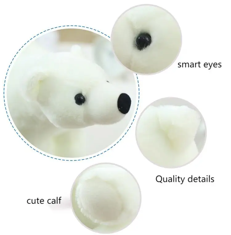 Giant Plush Polar Bear Toys Stuffed Polar Bear