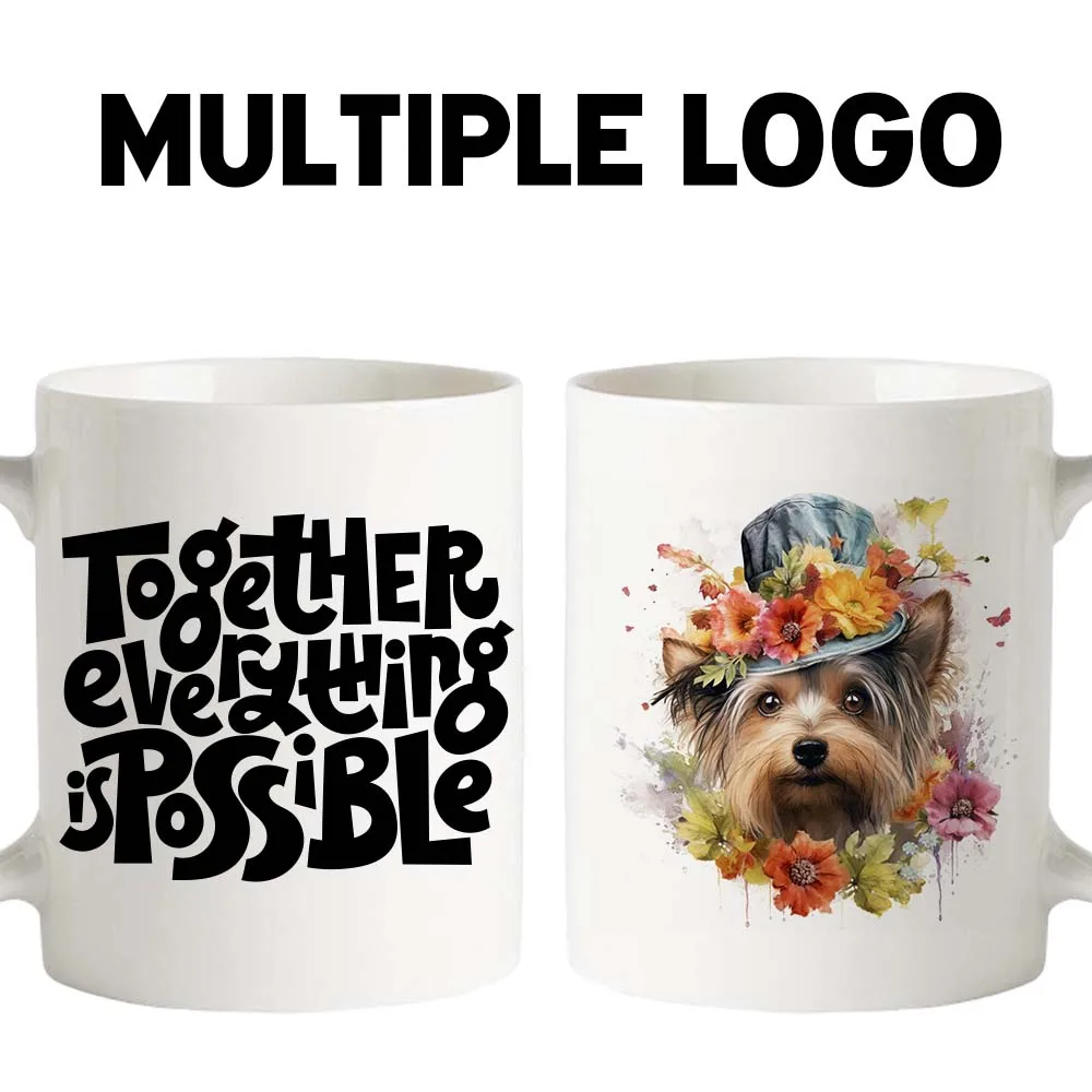 Custom Design Water Milk Magic Cup coffe custom ceramic mug halloween 11oz white blank mug for sublimation