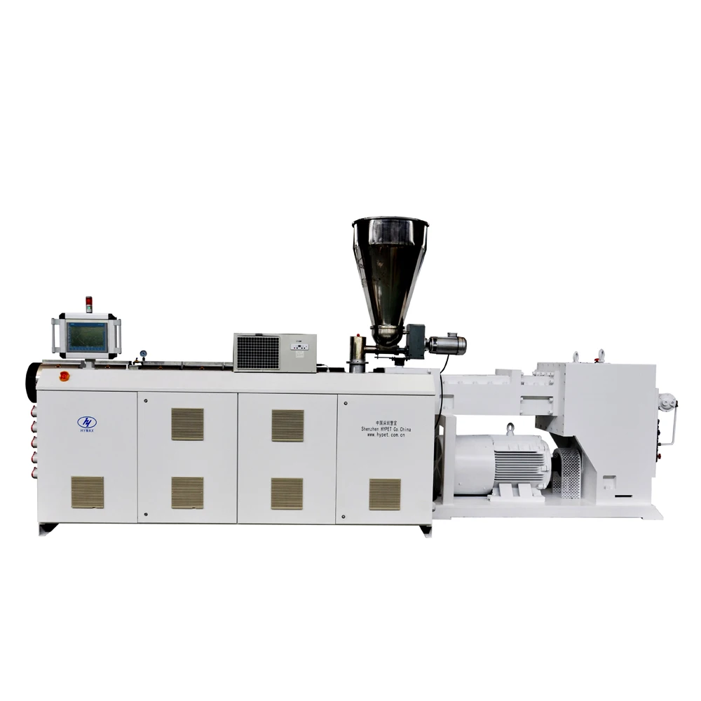 HYPS110/28 HYPS120/28 125/28 130/28 HYPS140/28 double twin screw extruder for the high output 600/700/800/1000/1100 kg/h for PVC