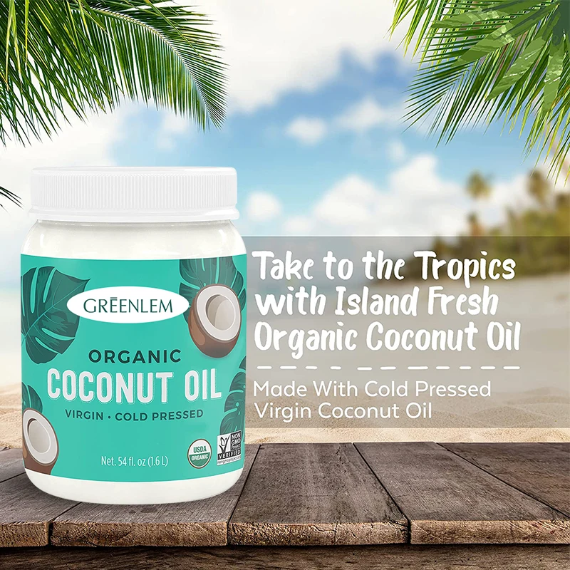 DAAO OEM Pure Virgin Coconut Oil for Cooking and Skin care for Women