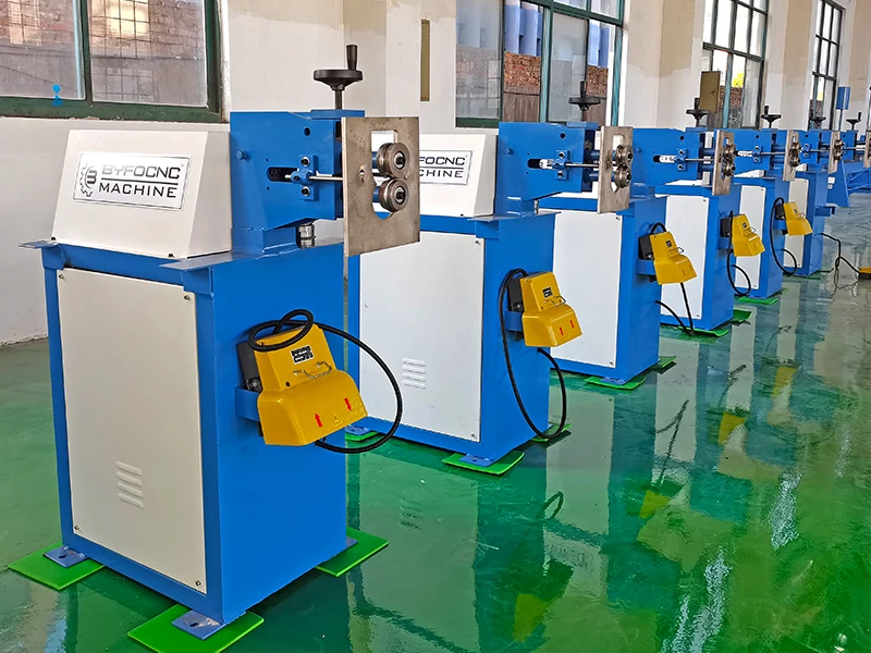 BYFO HVAC round duct sheet metal bead roller swag rotary machine