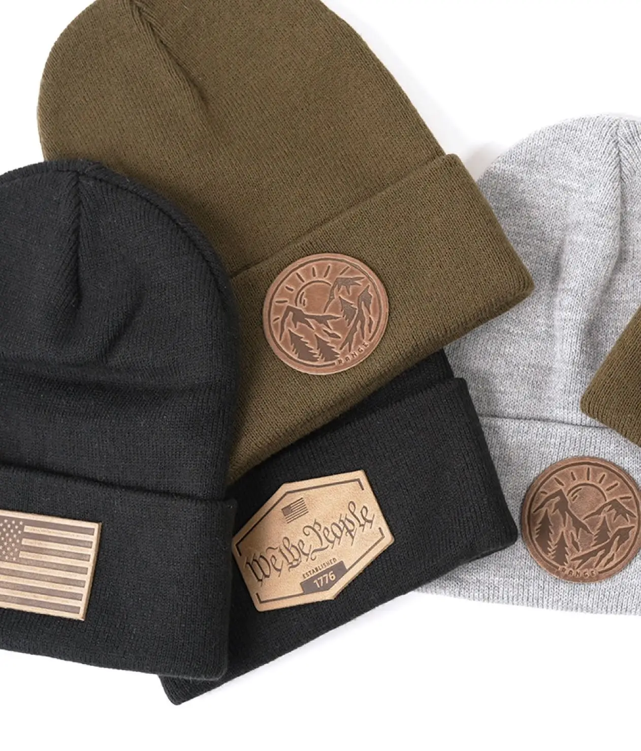 Leather Patch Kids Caps Casquette Personnalisable Personalizadas Homme Chapeau Cap Female Gorro Hat Men Beanies