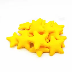 100% Food Grade Star Teething Beads Chewable Soft Chain Beads Teether Loose Beads