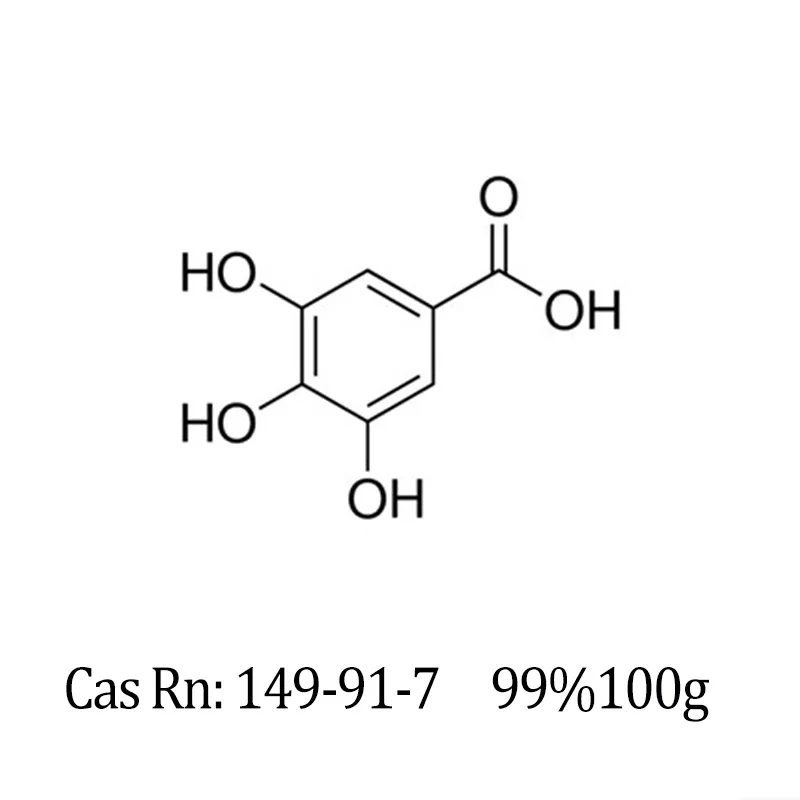 Hot Sale Chemical Reagent Cas Rn 149-91-7  Pyrogallol-5-carboxylic acid Gallic acid 99%100g