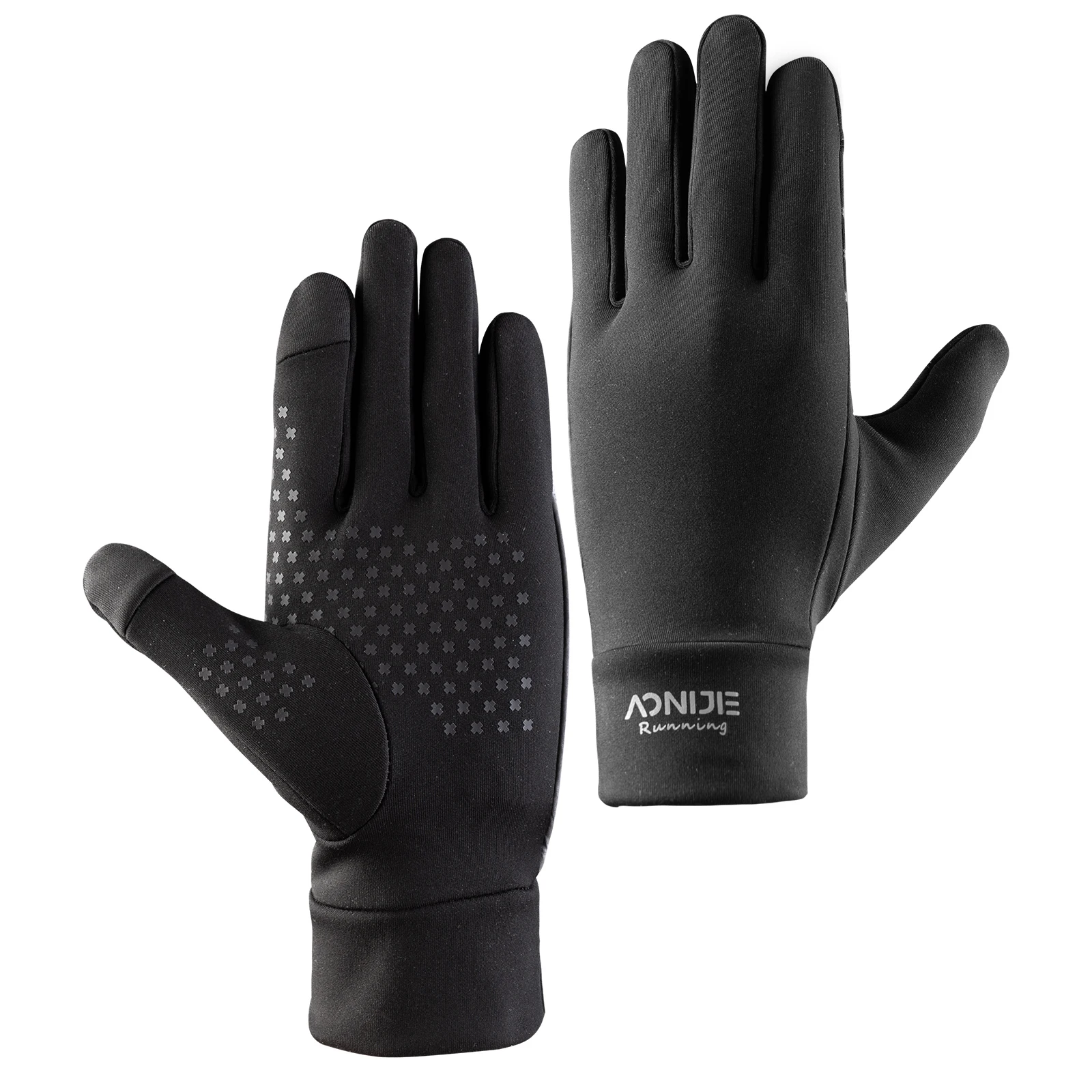 AONIJIE M-57 спортивные перчатки для мужчин и женщин; Сезон осень-зима; Теплые плюшевые ботинки; Перчатки для сенсорного экрана с защитой экрана, приятные на ощупь варежки для наружного бег альпинизм пеший туризм