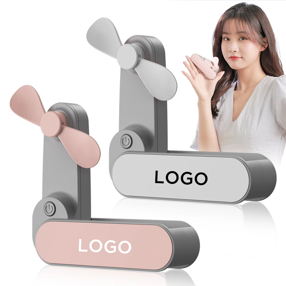 OEM Private Label Rechargeable Outdoor Office Home Handheld Desk Small Pocket Foldable Mini Usb Fan