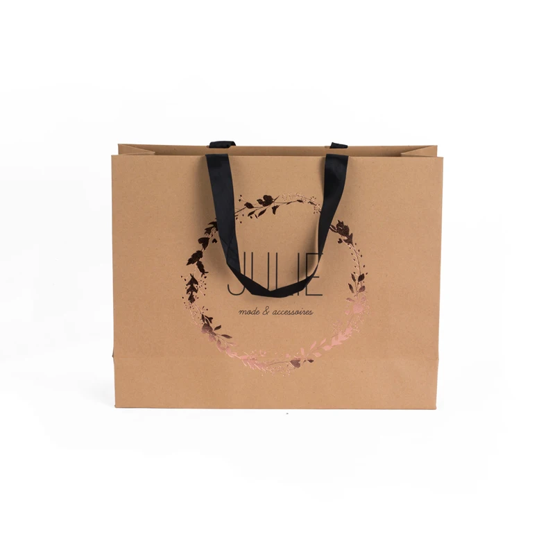 Recycled Luxury Paper Shopping Bag with Handle Custom Logo for Clothes Jewelry Shopping Gifts Packaging Bag OEM Offset Printing