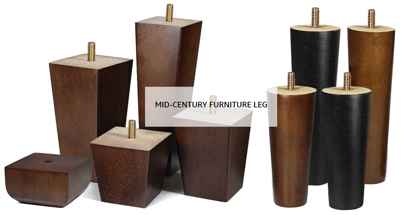 2023 Wholesale Wooden Furniture Legs Tapered Table Legs Wood Table Base For Furniture Table Wood Furniture Leg