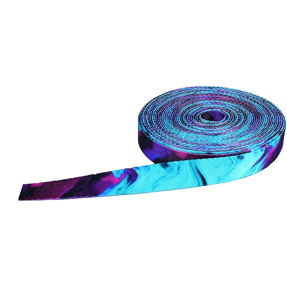 1' 1.5' Wide Sublimation Seatbelt Webbing Custom Printed Nylon Webbing For Bags Guitar Strap