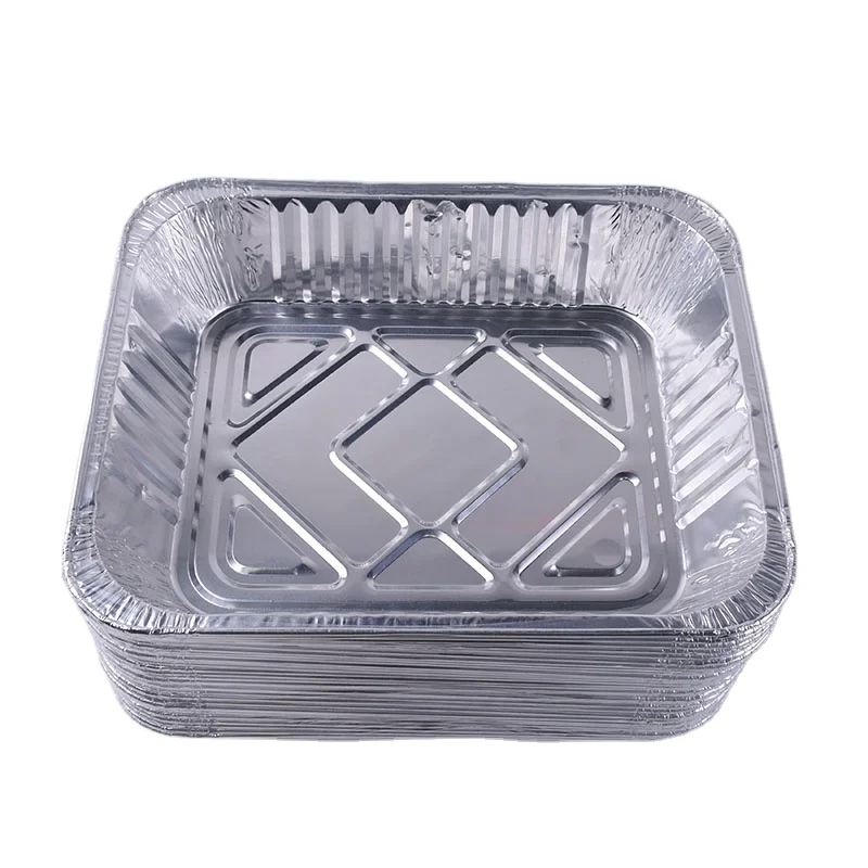 25 упаковок от производителя, алюминиевый одноразовый контейнер из фольги для глубокой упаковки пищевых продуктов
