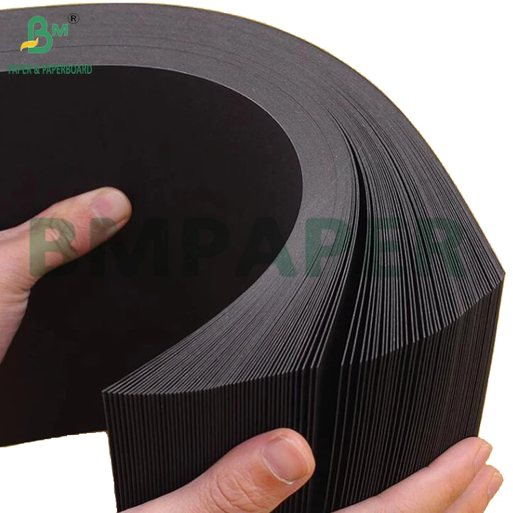 2-Sided Black Cardstock Card Paper 100 lb Stock for Photo and Text