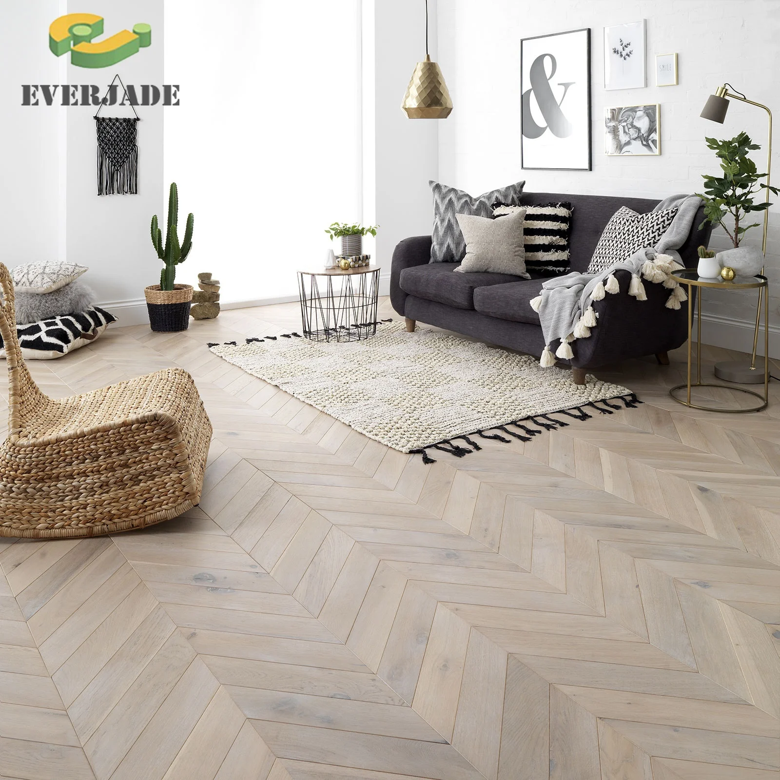 Wholesale Price Modern Fishbone Hardwood Floor Timber Flooring Plank Herringbone Engineered Oak Wood Flooring