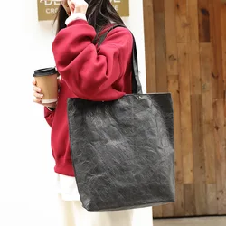 Waterproof Dupont Tyvek Paper Shopping Tote Bag Shoulder Bag With Zipper Pocket