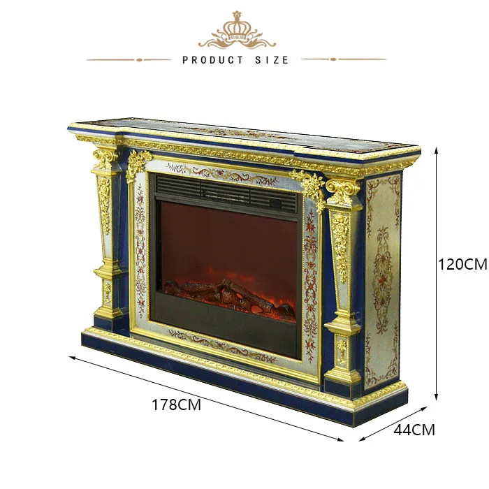  Yips LD-1706-1606 Silver Knight Series Handpainted Livingroom Classical Anti-Look Luxury Fireplace/Fire