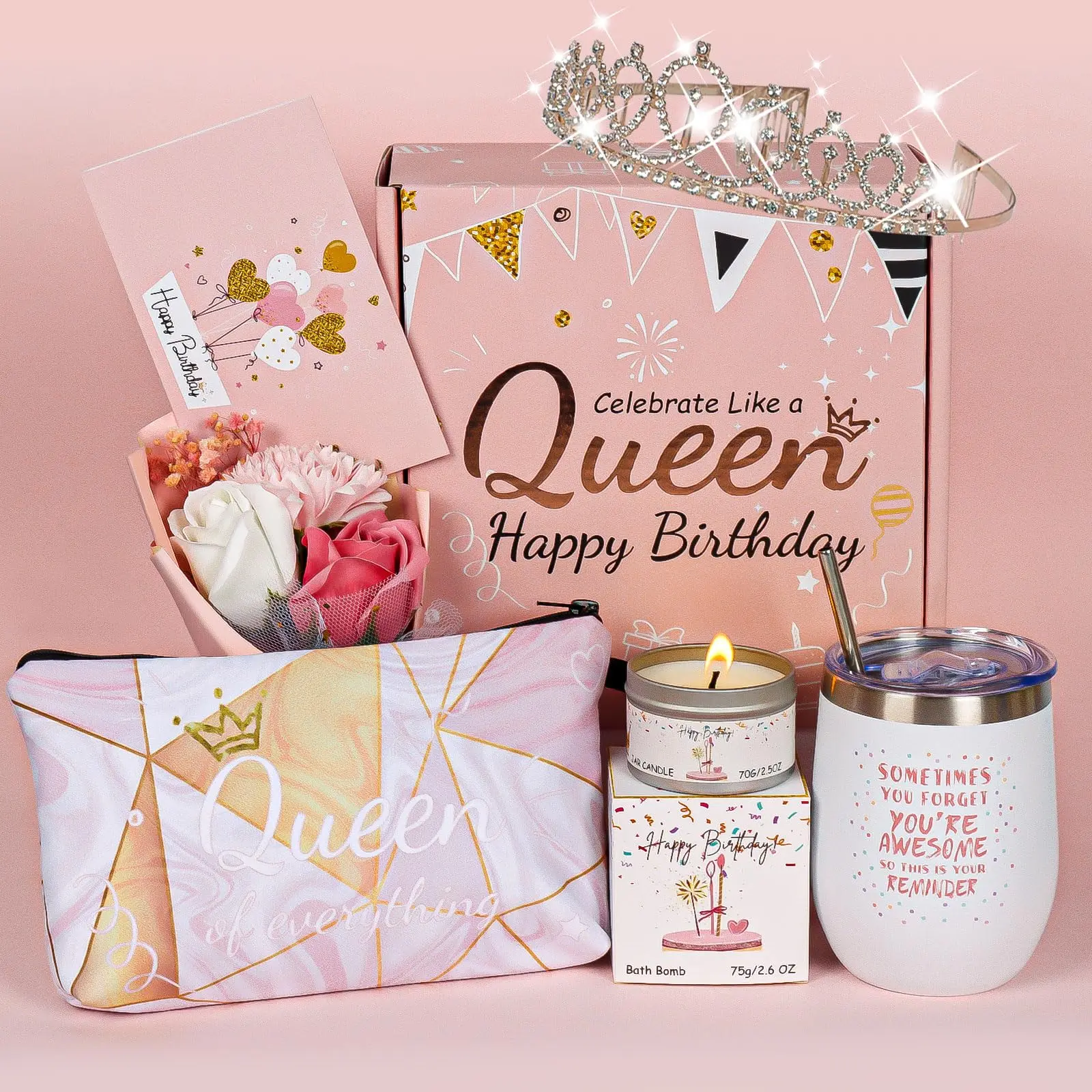 Happy Birthday Gifts for Women for 20th 30th 40th 50th 60th Unique Inspirational Gifts Baskets Ideas Birthday Gifts for Women