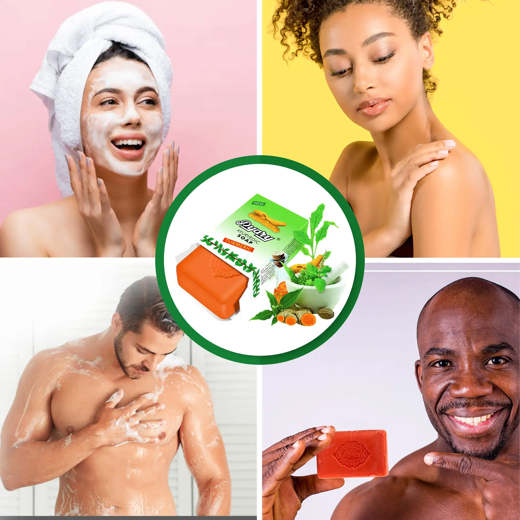 OEM Wholesale Pyary Soap Pyary Ayurvedic Turmeric Soap Ayurvedic India