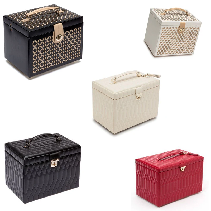 eco friendly jewelry gift Renewable recycled Calf Soft Faux Vegan pvc pu leather boxes packaging/travel leather jewelry box