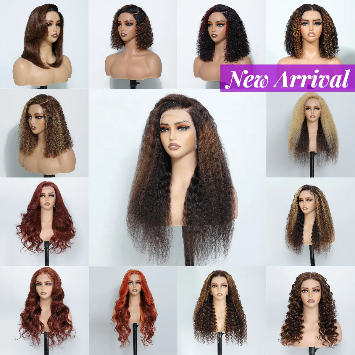 Wholesale Raw Indian Hair 13x4 Bob Lace Frontal Wig,14 Inch Highlight Brown Color Curly Short Bob Wigs For Black Women