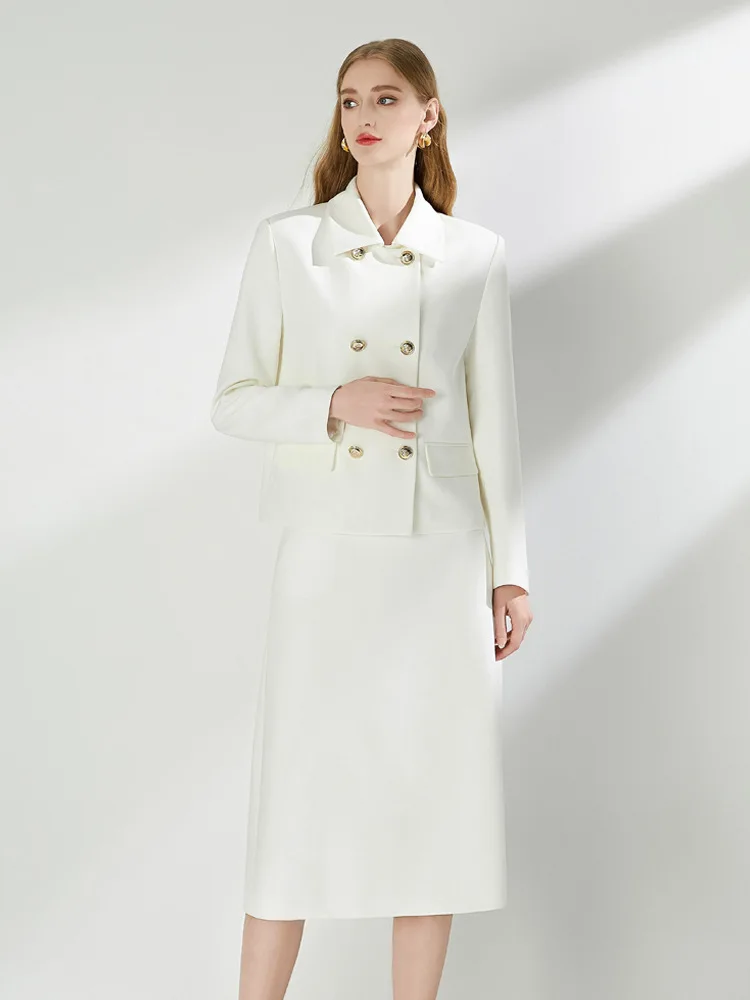 2024 Autumn New Queen Goddess Style Luxury Double breasted Business Professional Suit Two Piece Set