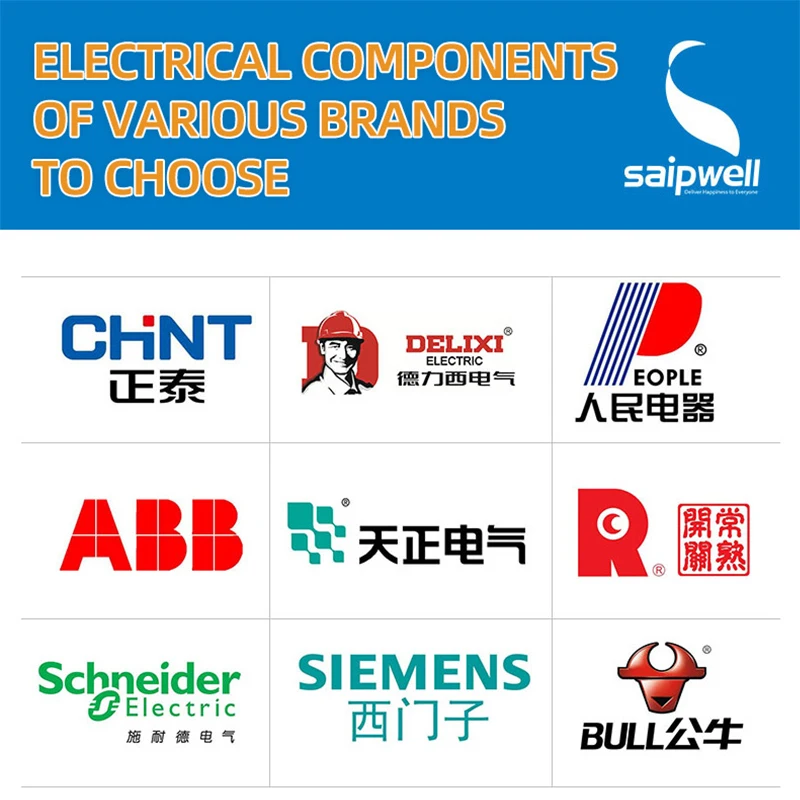 SAIPWELL XL Floor Stand IP55 Waterproof Distribution Box Electrical Cabinet Box