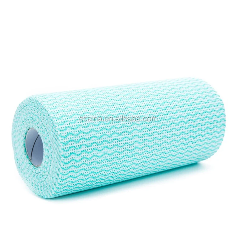 Biodegradable fabrics wiping cloth non-woven material handy cleaning towels roll for cleaning