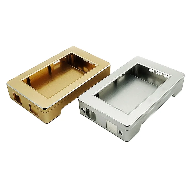 CNC Machined Anodized Metal Enclosure Steel Aluminum Brass Stainless Titanium ABS Plastic Auto Car Parts Milling Process 3D