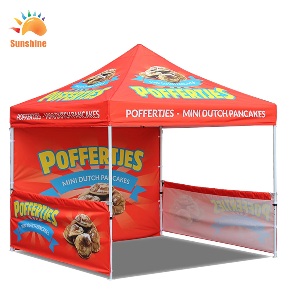 Sunshine 10x10 custom canopy Outdoor steel frame Event 3x3 Folding Gazebo advertising Canopy Tent for Trade Show