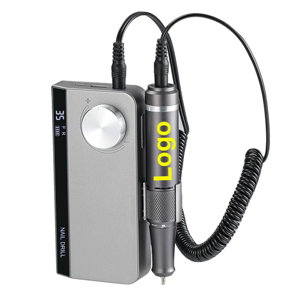 New Guaranteed Quality Custom Logo E File Hand Piece Unique Polish Removal Nail Drill Machine 35000rpm Professional