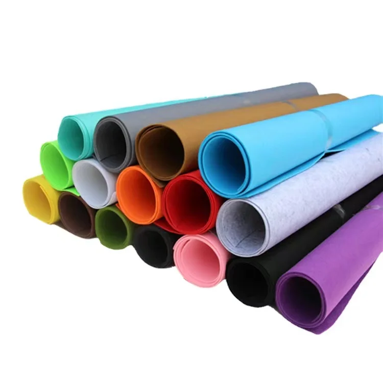 High quality factory wholesale price felt fabric roll industrial felt polyester non-woven colored felt