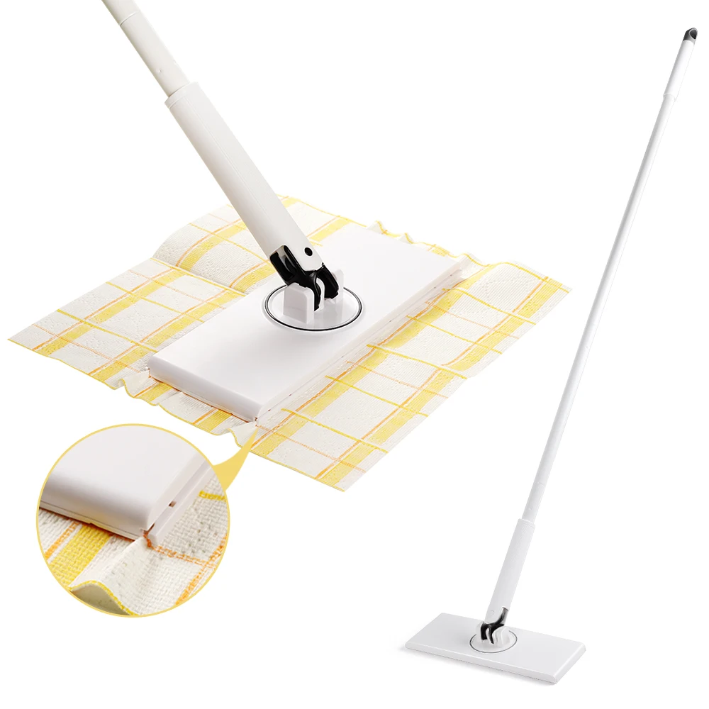 Automatic Clamping Floor Cleaning Mop Replaceable Wipes Towel Refill Cloth Wet Tissue Window cleaner Disposable Flat Mop