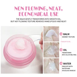 High quality custom logo women skincare makeup remover solution oem peach hybrid cleansing balm cream for face