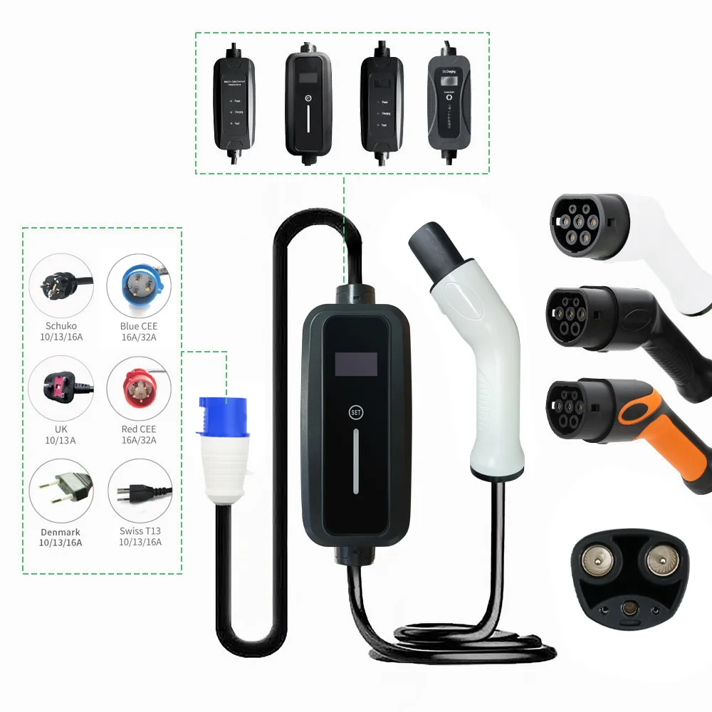 EV Charger Adapter for E-Bike ev charger for electrical car Compatible with Level 2 EV Charger