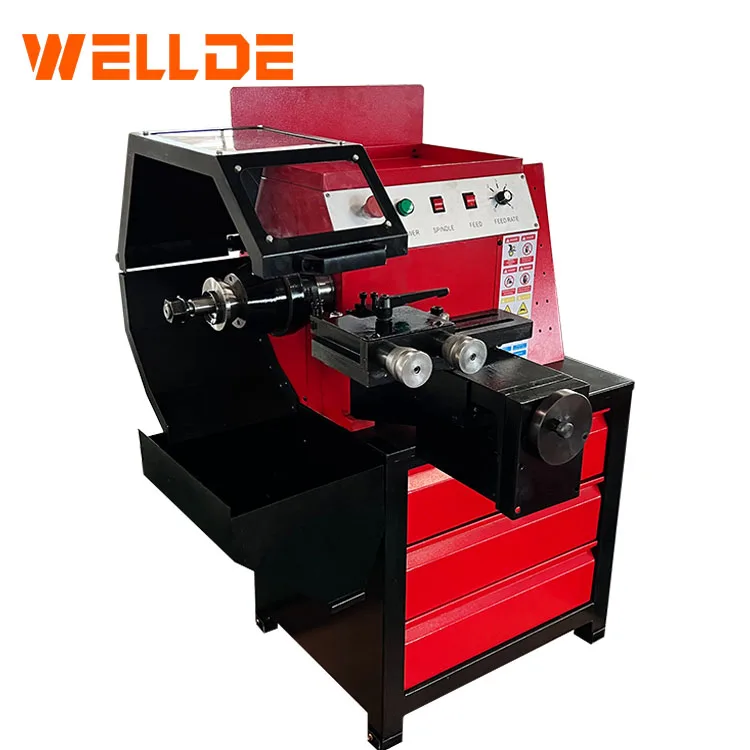 WELLDE C45 Brake Disc Drum Lathe For Car Repair Cutting Machine