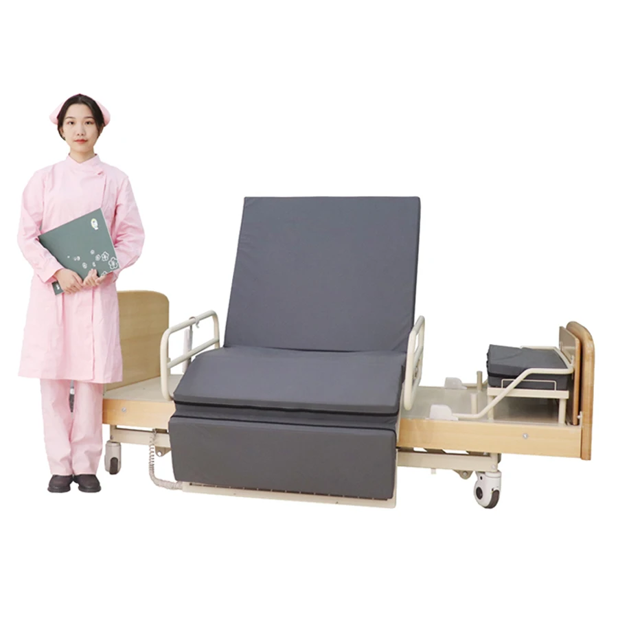 Hospital Adjustable Auto Turning Bed Home Care Rotating Electric Patient Bed