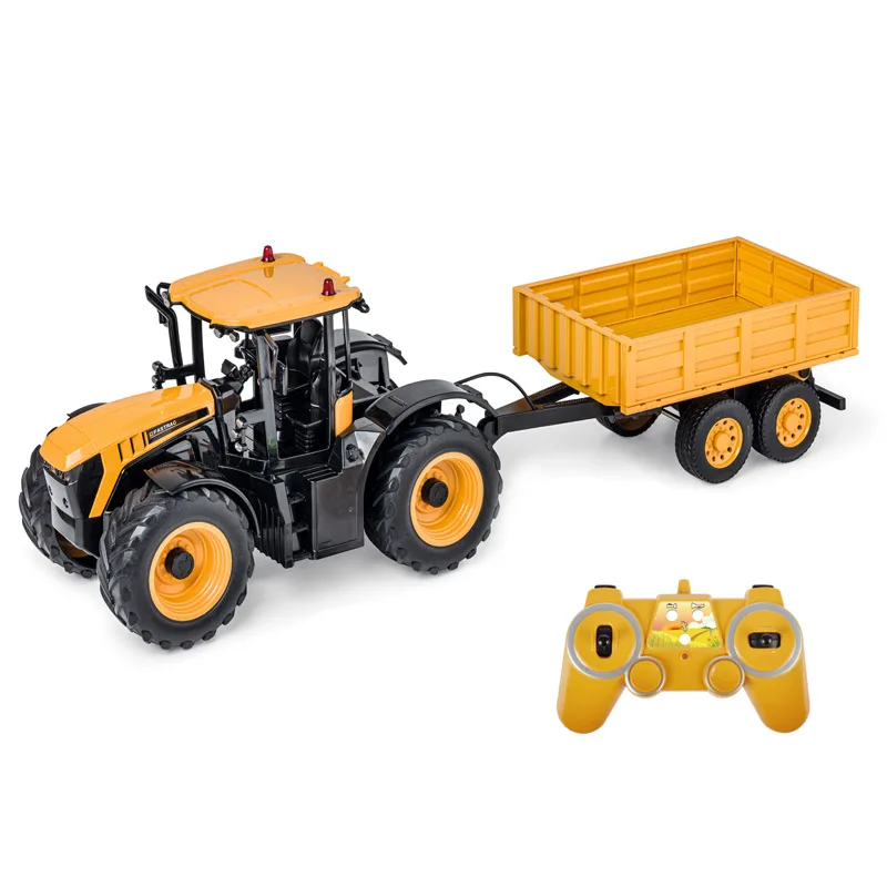 1/16th JCB трактор грузовик игрушка doublee 2 4G Rc сельскохозяйственный самосвал Модель Набор с подсветкой и звука