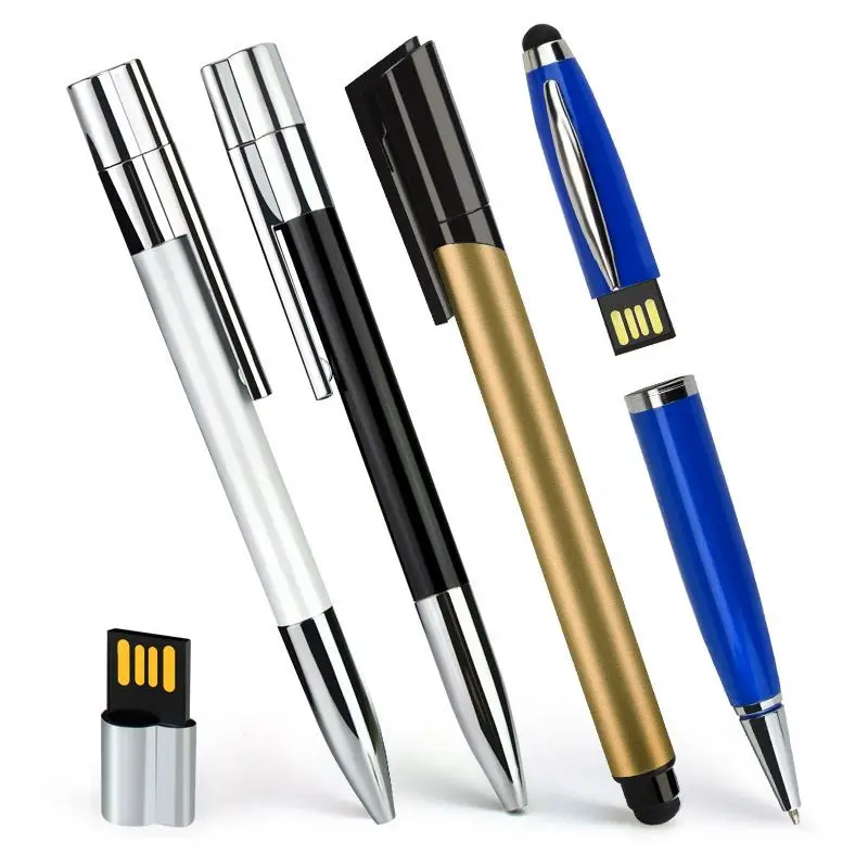 Pen Shape Usb Stick, Oem Usb Pen Drive 1gb 2gb 4gb 8gb 16gb 32gb Ball-point Pens Usb Flash Drive Promotional Gift/