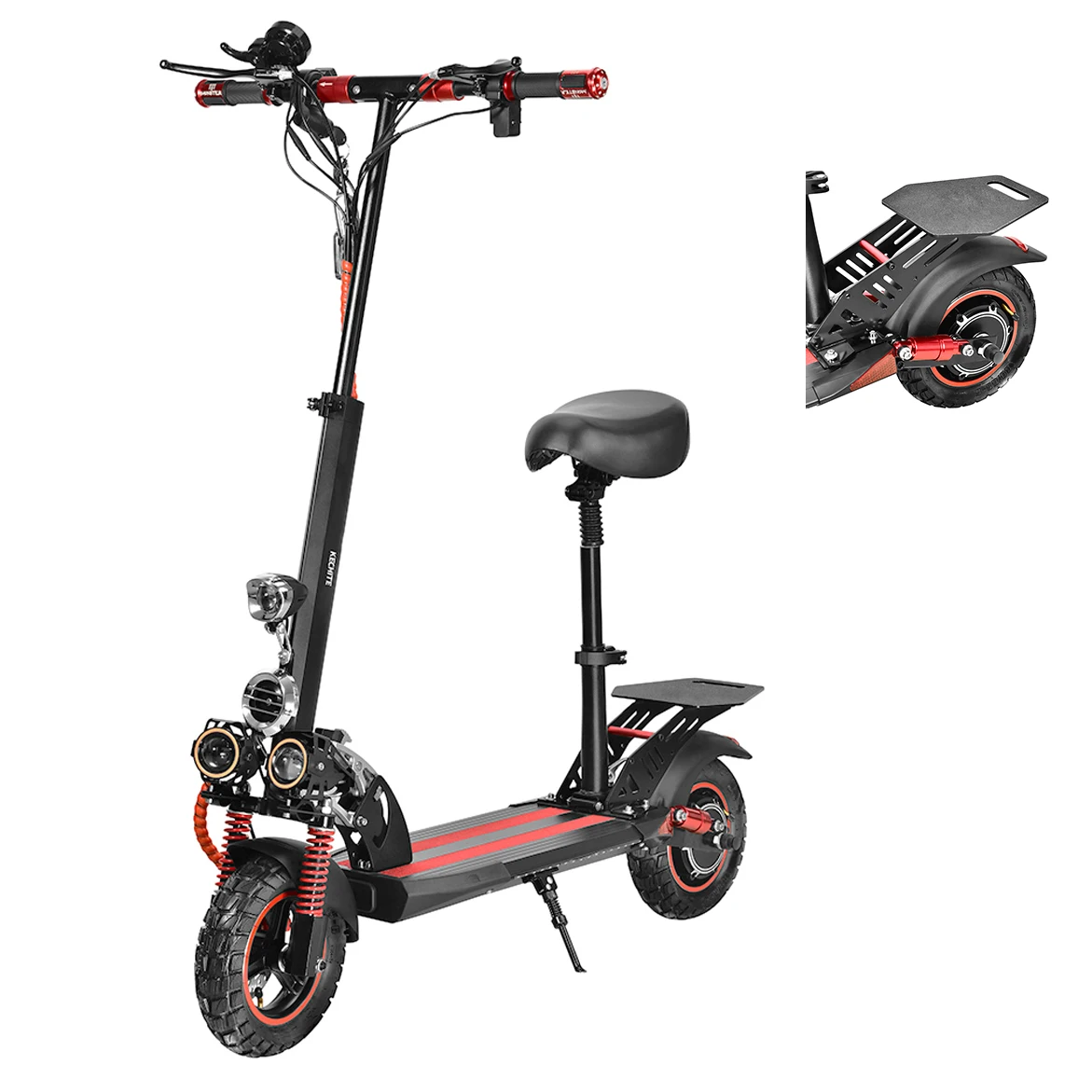 cheap scooter 48v 18ah lithium battery 10 Inch electric scooter with seat for adults