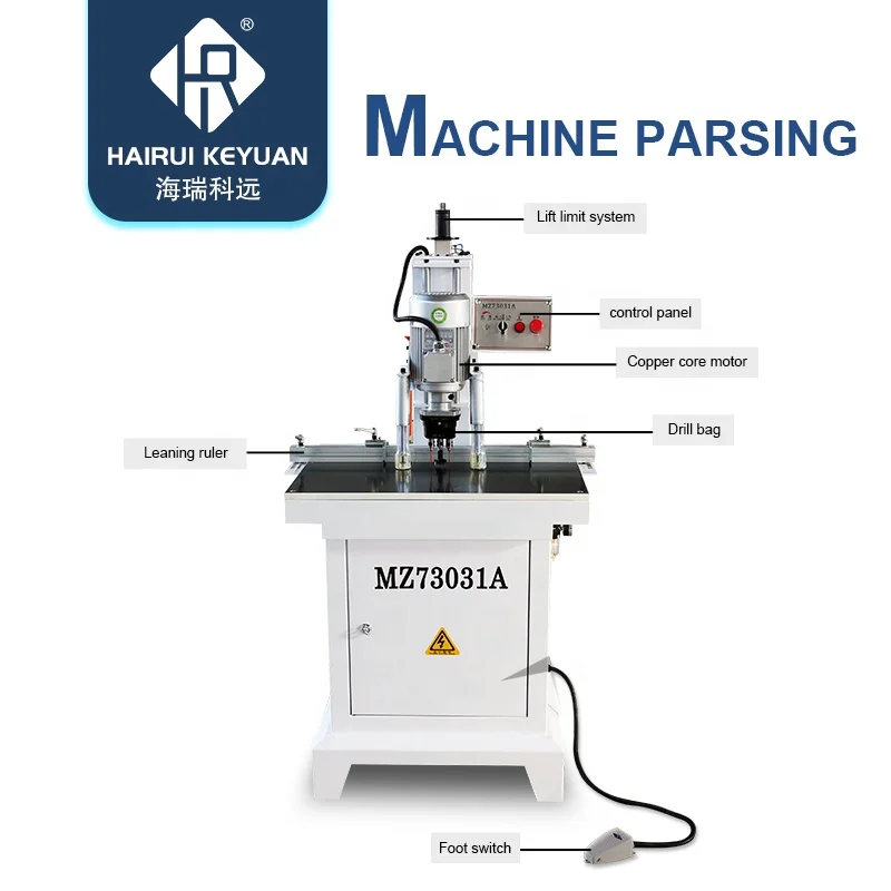 Vertical Single Head Hinge Driller Natural Wood Drilling Boring Wpc Door Frame Making Machine Line 2021