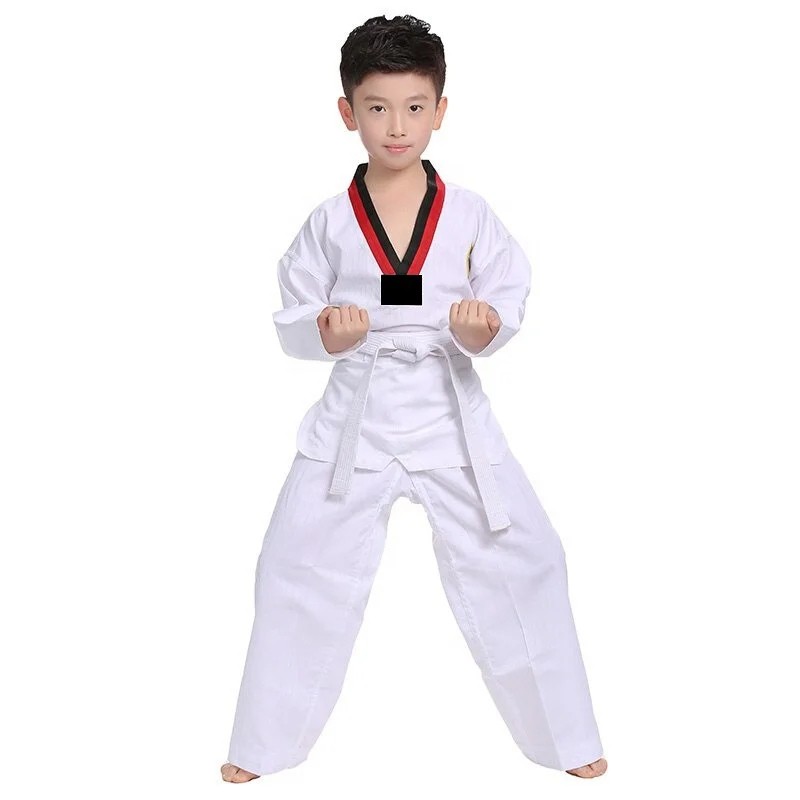 Kids bjj gis lightweight High quality multi color durable breathable cotton textile comfortable kids adult gi karate uniform