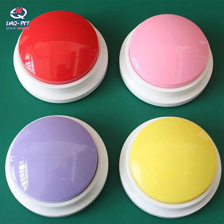 Communication Talking Button Dog Answer Buzzers for Dog Talking Buttons Recording Pet Toys Dog Speaker Button