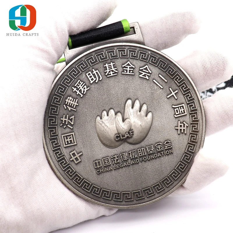 
Chinese manufacturers personalized sports medal metal custom logo finishing running Medal 