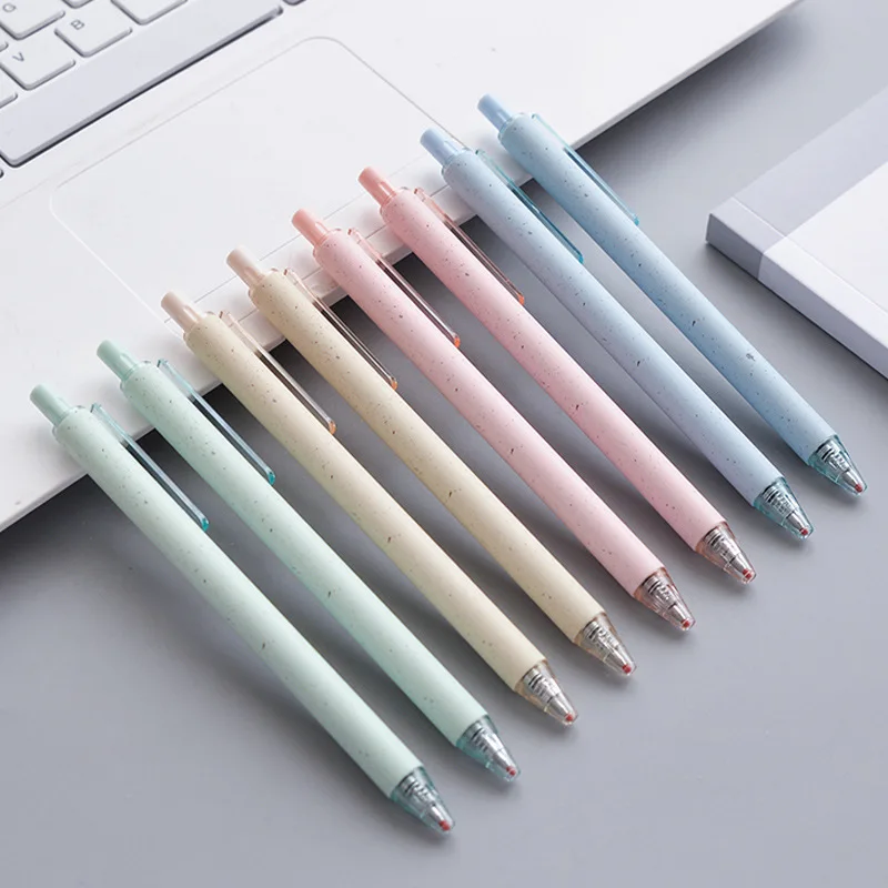 EACAJESS Eco Pen Wheat Straw Eco-friendly Material Ballpoint Pen With Custom Logo Advertising ballpoint pen