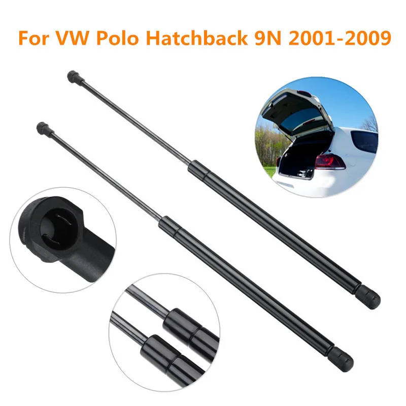 Rear Trunk Tailgate Gas Spring Shock Strut Lift Supports For VW Polo Hatchback 9N 2001-2009 6Q6827550C Car Accessories