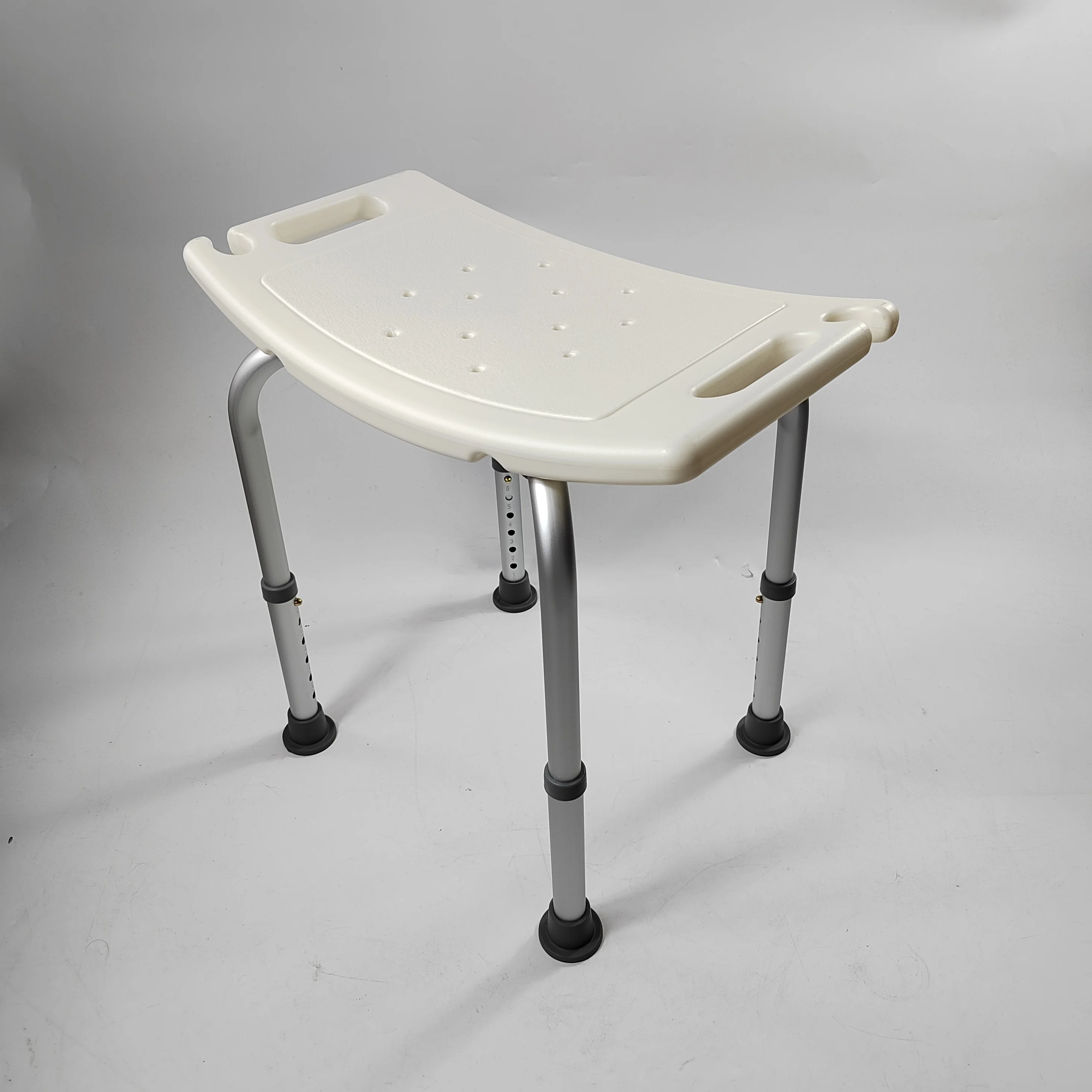 Adjustable Bath Stool, Shower & Bath Chair, Bath Seat Medical Tool Free Shower Bench for Elderly, Senior, Handicap & Disabled