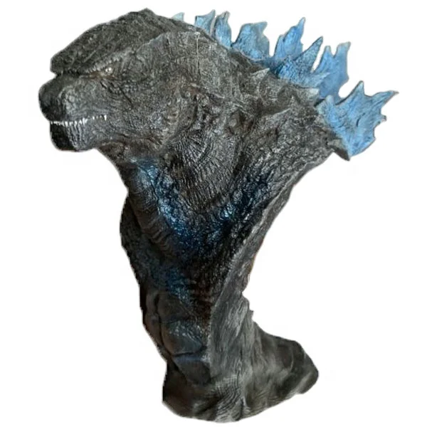 Пользовательские Godzilla полимерная скульптура бюста 3D печать сервисная сборка модель
