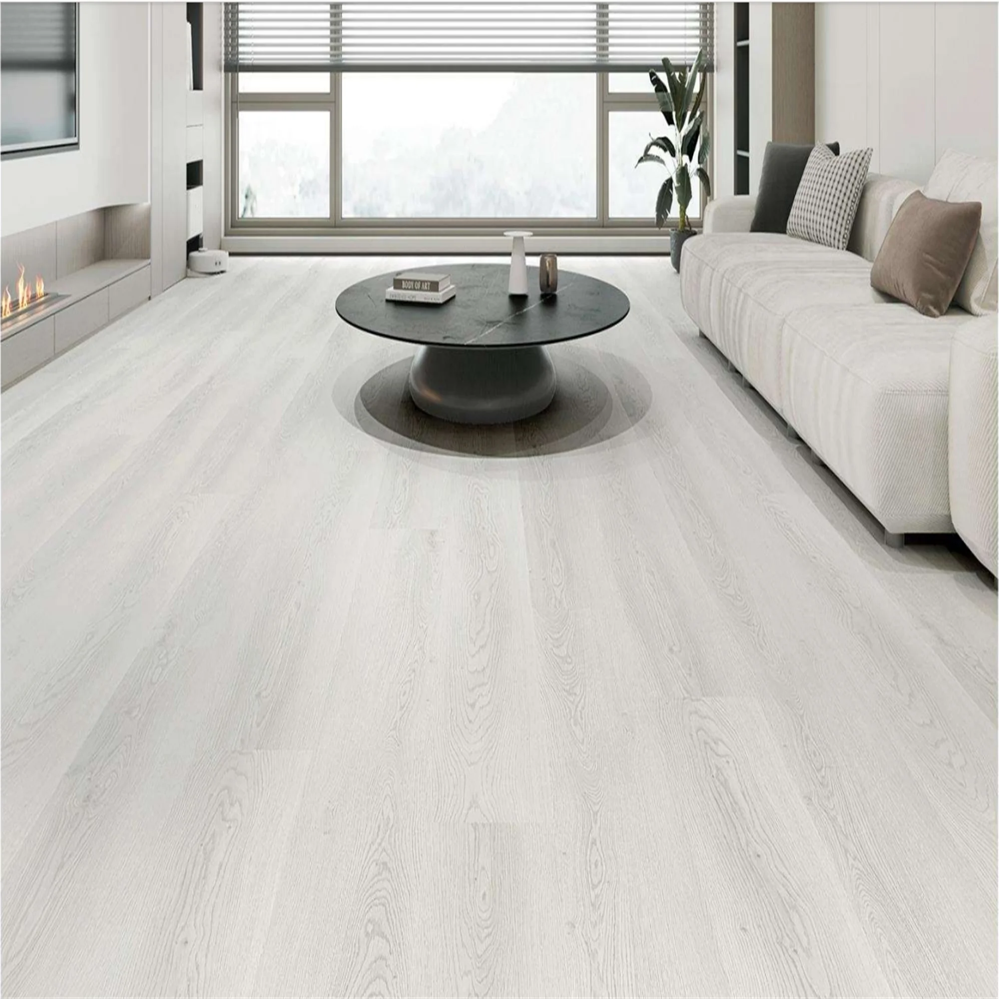 Indoor decoration high quality LVT vinyl flooring SPC plank floor wooden color PVC flooring with glue