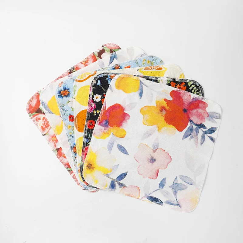 White Reusable Washable Disposable Kitchen Cleaning Napkins Cloths Wipes Viscose Napkins