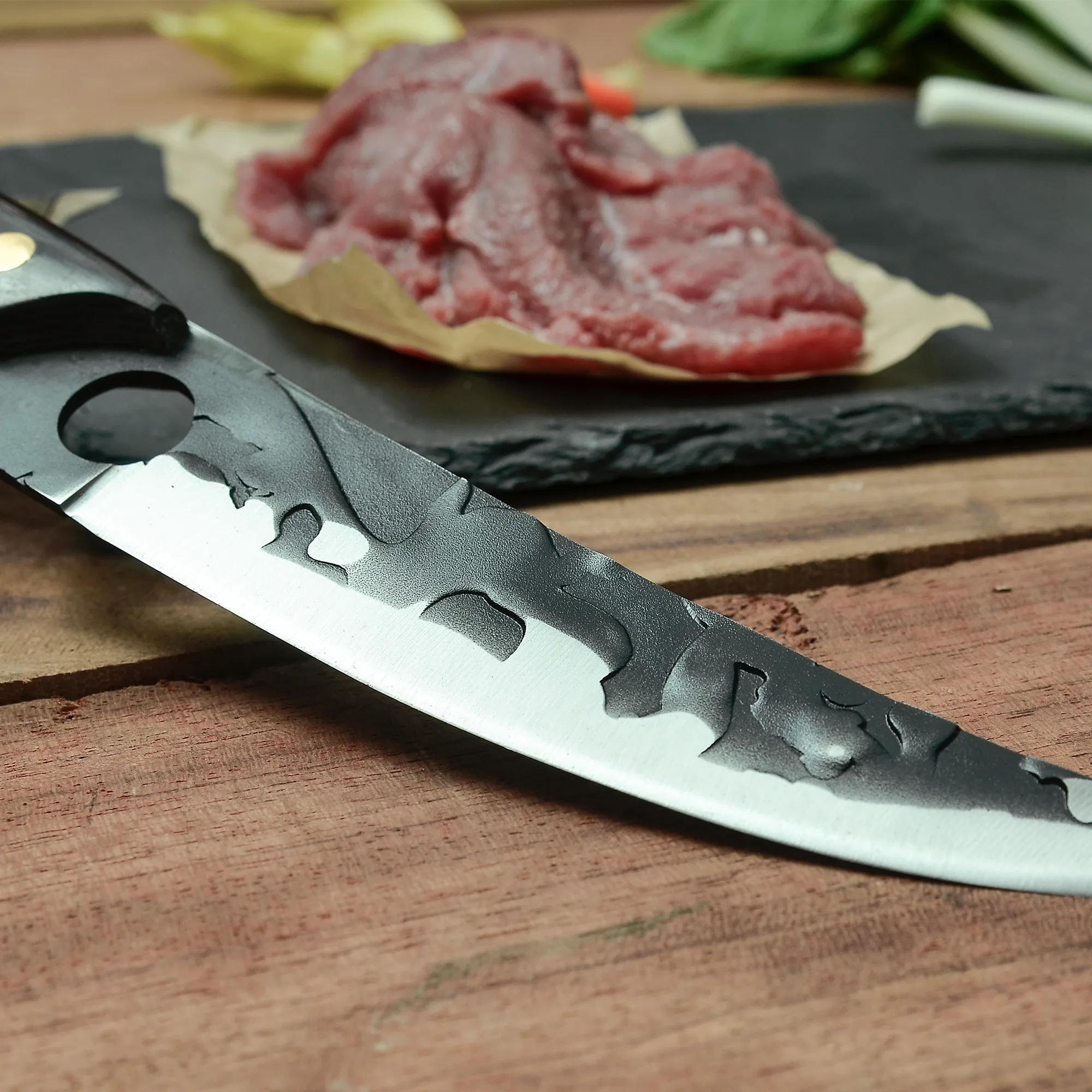 Xingye New Design 6 Inch Forged Hammer Stainless Steel Narrow Blade Boning Skinning China Fish Fillet Knife Fishing