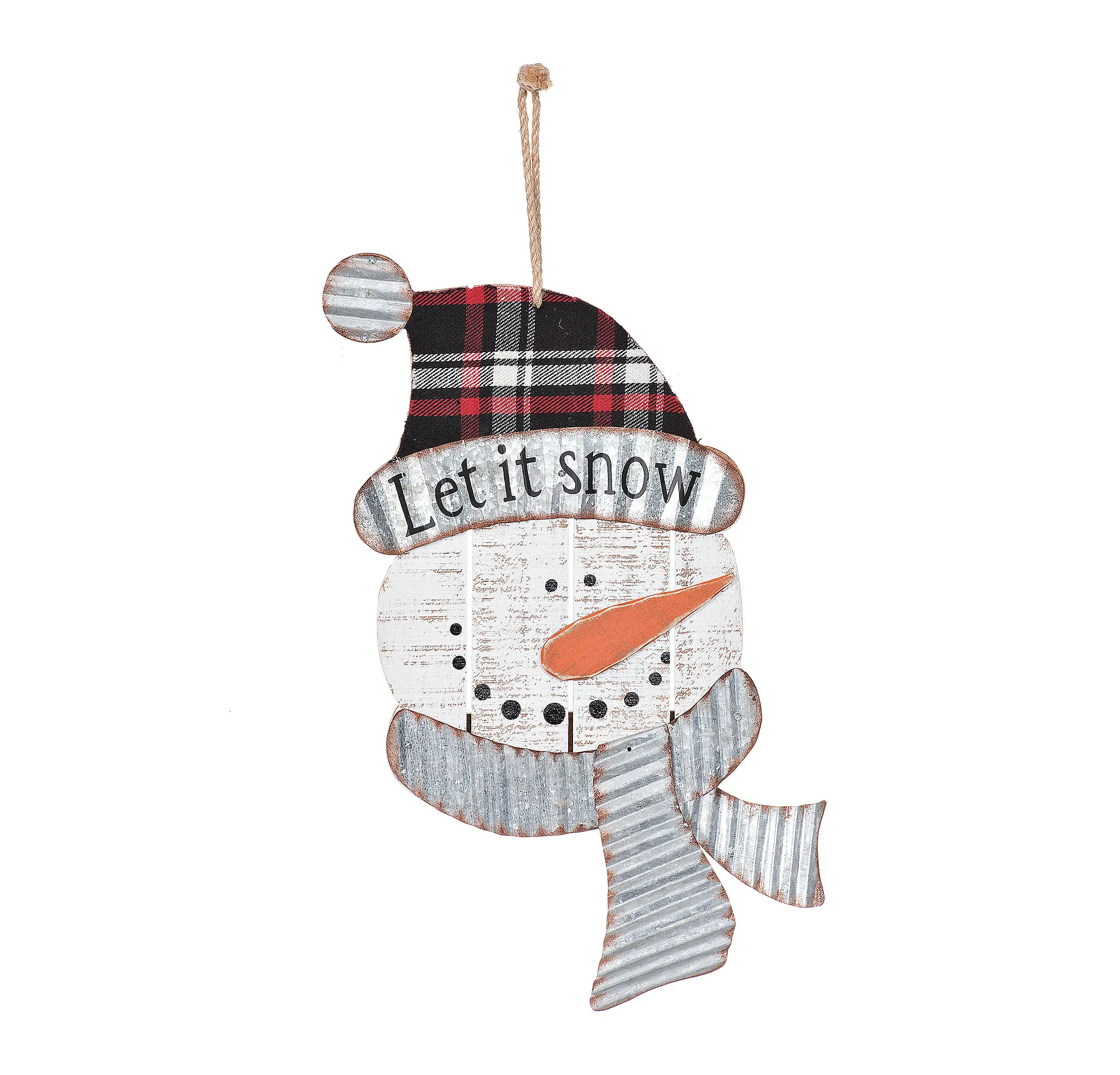 
Wooden Round Merry Christmas Plaque 