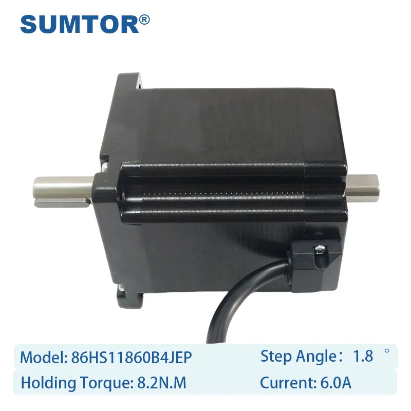 86HS11860B4JEP Low Quality Nema 34 Motor 1.8 Degree Biaxial Nema 34 Stepper Motor